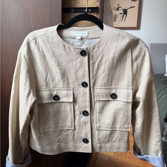 Zara Linen Jacket - Picture 2 of 3